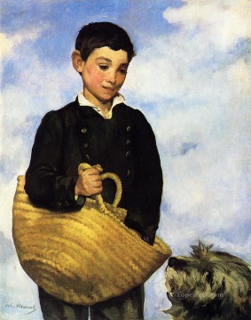 Niño con perro Realismo Impresionismo Edouard Manet Pinturas al óleo
